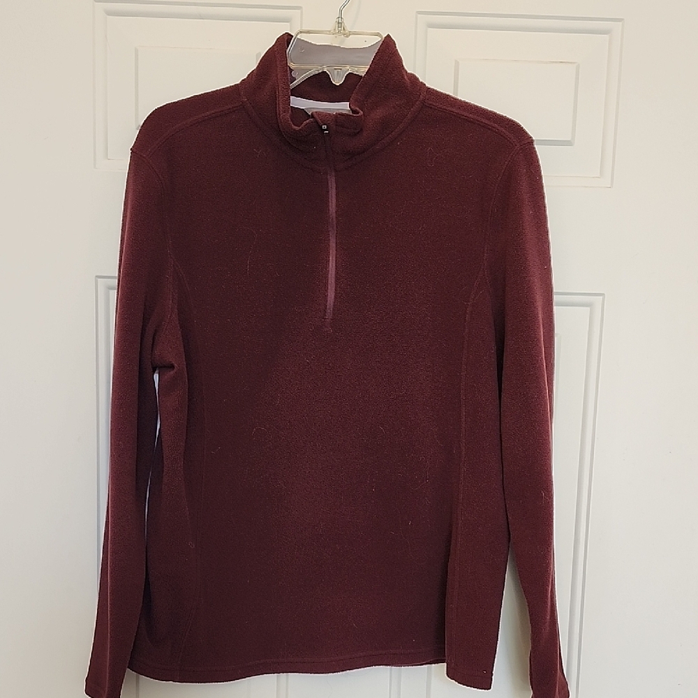 Eddie Bauer Ultra Soft Fleece Polartec  Quarter Zip Pullover NEW wo Tag